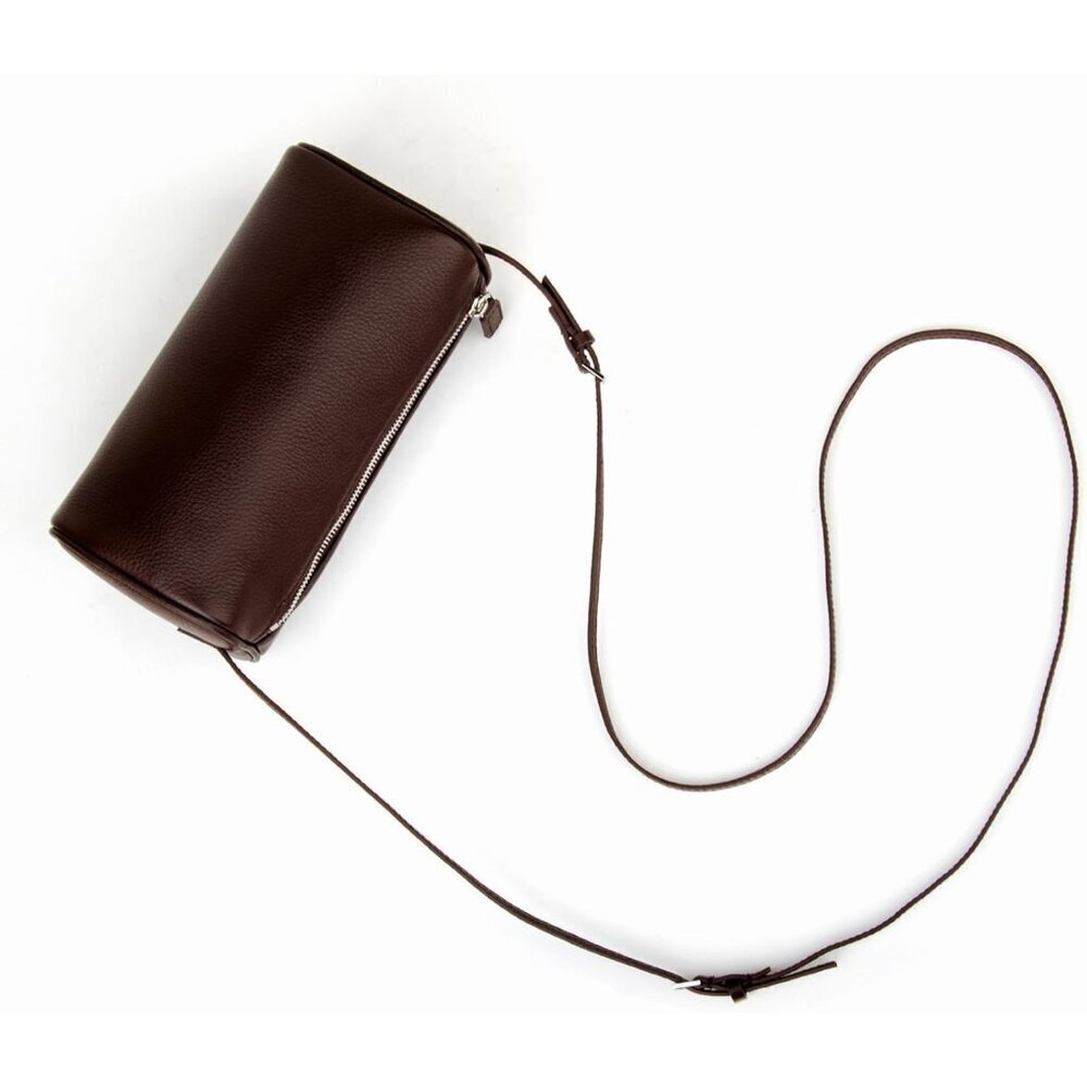 Women Coffee Crossbody Hobo Purse with Adjustable Strap Full-Grained Leather - Picture 2 of 6
